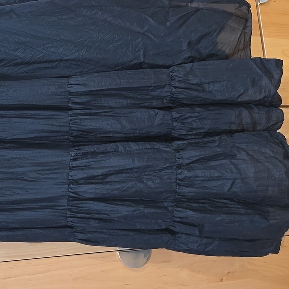 Eileen Fisher Crinkled Silk Dress With Slip, Size Small, VGUC, Chic! - Picture 5 of 8